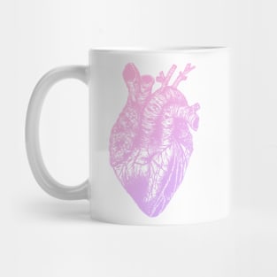 pink and lavender heart gradient Mug